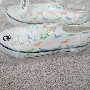 NWT Dachshund Converse Style Shoes